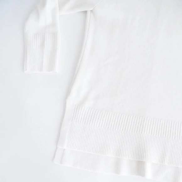 Anthropologie Moth  White Mockneck Knit Sweater Cottagecore XS - Picture 6 of 13